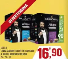 Linea - Lollo  Amore Caffè In Capsule A Modo Mio/Nespresso