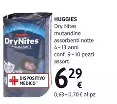 Huggies - Dry Nites Mutandine Assorbenti Notte