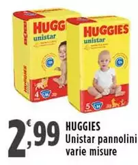 Huggies - Unistar Pannolini Huggies - Unistar Pannolini
