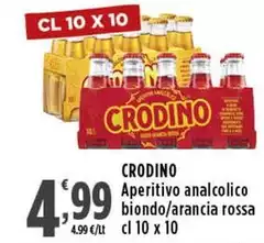 Crodino - Aperitivo Analcolico Biondo/Arancia Rossa Crodino - Aperitivo Analcolico Biondo/Arancia Rossa