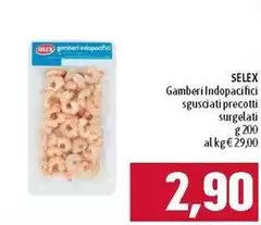 Selex - Gamberi Indopacifici Sgusciati Precotti Surgelati Selex - Gamberi Indopacifici Sgusciati Precotti Surgelati