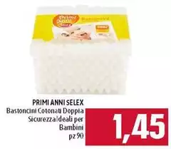 Selex - Primi Anni Bastoncini Cotonau Doppia Sicurezzaldeali Per Bambini