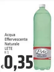 Lete - Acqua Effervescente Naturale