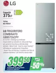 LG - Frigorifero Combinato GBBS726CPY