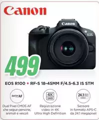 Canon - EOS R100 + RF-S 18-45MM F/4.5-6.3 IS STM Canon - EOS R100 + RF-S 18-45MM F/4.5-6.3 IS STM