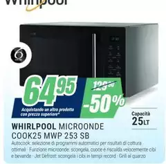 Whirlpool - Microonde Cook25 Mwp 253 Sb