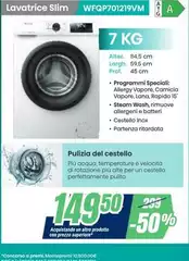Samsung - Lavatrice Slim WFQP701219VM