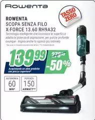 Rowenta - Scopa Senza Filo X-Force 13.60 RH9A32 Rowenta - Scopa Senza Filo X-Force 13.60 RH9A32