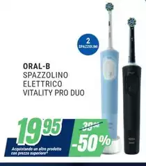 Oral b - Spazzolino Elettrico Vitality Pro Duo