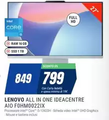 Lenovo - All In One Ideacentre Aio Fohm0022ix