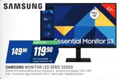 Samsung - Monitor Led Serie S30Gd