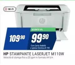 HP - Stampante Laserjet M110W