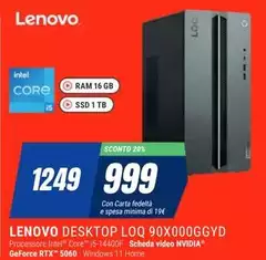Lenovo - Desktop Loq 90x000ggyd