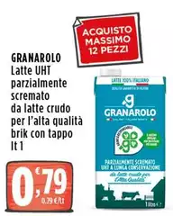 Granarolo - Latte UHT Parzialmente Scremato Da Latte Crudo Per L'alta Qualità 