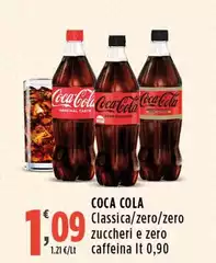 Coca Cola - Classica/Zero/Zero Zuccheri E Zero Caffeina