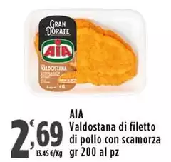 Aia - Valdostana Di Filetto Di Pollo Con Scamorza Aia - Valdostana Di Filetto Di Pollo Con Scamorza