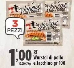 RT - Wurstel Di Pollo E Tacchino RT - Wurstel Di Pollo E Tacchino