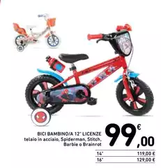 Barbie - Bici Bambino/a 12" Licenze Barbie - Bici Bambino/a 12" Licenze