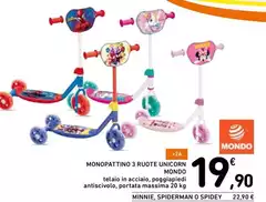 Mondo natura - Monopattino 3 Ruote Unicorn