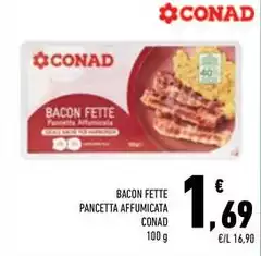 Conad - Bacon Fette Pancetta Affumicata Conad - Bacon Fette Pancetta Affumicata