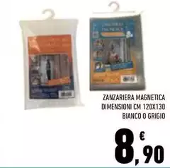 Zanzariera Magnetica Dimensioni Bianco O Grigio