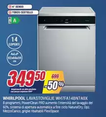 Whirlpool - Lavastoviglie WH7FA14BNTA0X Whirlpool - Lavastoviglie WH7FA14BNTA0X
