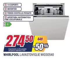 Whirlpool - Lavastoviglie Wi030540