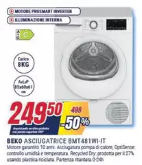 Beko - Asciugatrice Bmt481wi-it