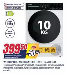 Whirlpool - Asciugatrice CWD104MMBsit