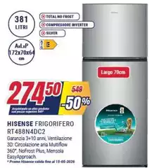 Hisense - Frigorifero RT488N4DC2