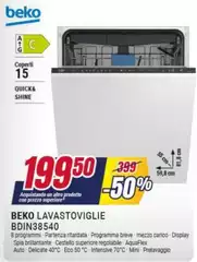 Beko - Lavastoviglie BDIN38540