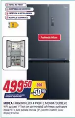 Midea - Frigorifero 4 Porte MDM706BIE70