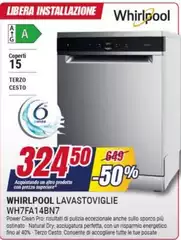 Whirlpool - Lavastoviglie WH7FA14BN7 Whirlpool - Lavastoviglie WH7FA14BN7