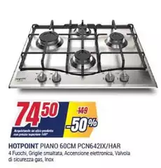 Hotpoint - Piano 60cm PCN642IX/HAR