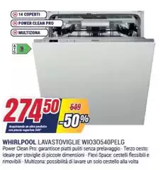Whirlpool - Lavastoviglie WIO30540PEIG