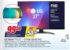 LG - Smart Tv 27" - 27TQ615S-PZ/WZ