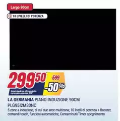 La Germania Piano Induzione 90cm PLG9512M30NC