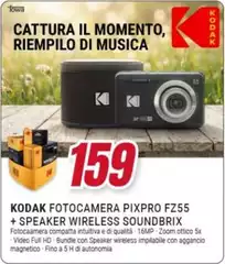 Kodak - Fotocamera Pixpro FZ55 + Speaker Wireless Soundbrix Kodak - Fotocamera Pixpro FZ55 + Speaker Wireless Soundbrix