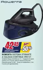 Rowenta -  Sistema Stirante A Caldaia Continua VR5121