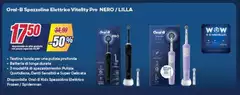 Oral b - Spazzolino Elettrico Vitality Pro Nero/Lilla