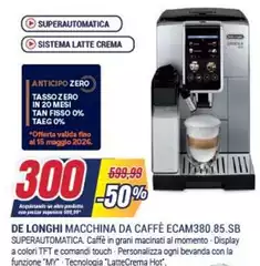 De Longhi - Macchina Da Caffè Ecam380.85.SB