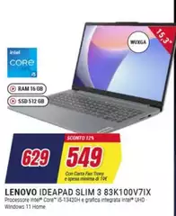 Lenovo - Ideapad Slim 3 83K100V71X