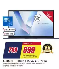 Asus - Notebook F1504va-bq231w