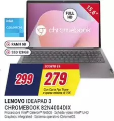 Lenovo - Ideapad 3 Chromebook 82N4004DIX