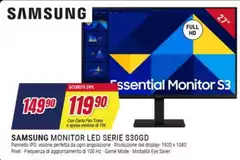 Samsung - Monitor Led Serie S30GD