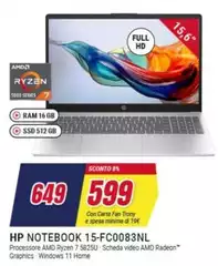 HP - Notebook 15-FC0083NL