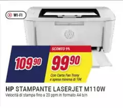 HP - Stampante Laserjet M110W