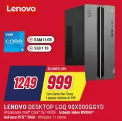Lenovo - Desktop Loq 90x000gggyd