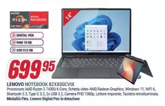 Lenovo - Notebook 82XXOOCVIX