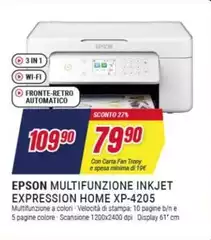 Epson - Multifunzione Inkjet Expression Home XP-4205